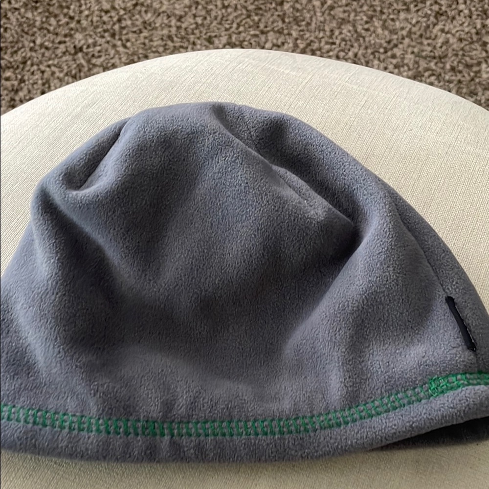 Holloway Charcoal and green reversible Fleece Beanie